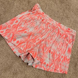 Forever 21 neon orange patterned shorts